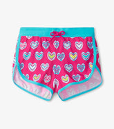 Girls Girls Pink Shibori Swim Shorts | Hatley Swimwear