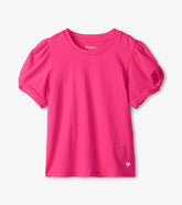 Girls Girls Pink Twisted Sleeve Tee | Hatley Tops