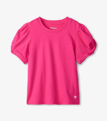 Girls Girls Pink Twisted Sleeve Tee | Hatley Tops