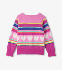 Girls Girls Rainbow Heart Sweater | Hatley Sweaters