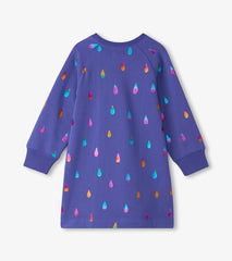 Girls Girls Rainbow Raindrops Sweater Dress | Hatley Dresses