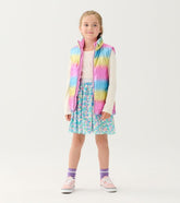 Girls Girls Rainbow Shine Reversible Quilted Vest | Hatley Tops