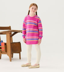 Girls Girls Rainbow Stripes Sweater Tunic | Hatley Sweaters