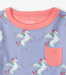 Girls Girls Rainbow Unicorn Bamboo Pajama Set | Hatley Sleepwear