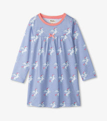 Girls Girls Rainbow Unicorn Long Sleeve Nightgown | Hatley Sleepwear