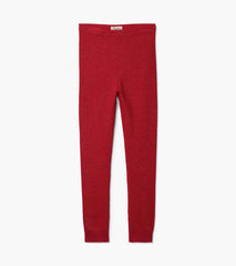 Girls Girls Red Shimmer Knit Leggings | Hatley Bottoms