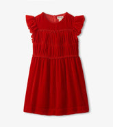 Girls Girls Red Velvet Smocked Panel Dress | Hatley Dresses
