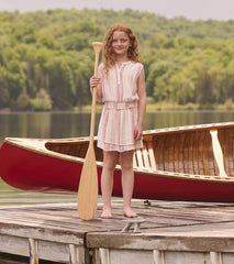 Girls Girls Ribbon Stripe Smocked Waist Dress | Hatley Dresses