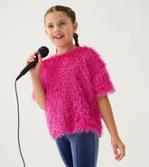 Girls Girls Rose Violet Fluffy Knit Sweater | Hatley Sweaters