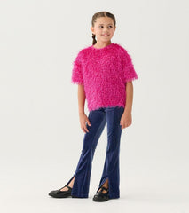 Girls Girls Rose Violet Fluffy Knit Sweater | Hatley Sweaters