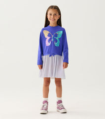 Girls Girls Sequin Butterfly Skirt Dress | Hatley Dresses