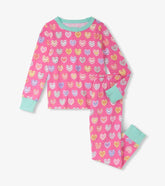 Girls Girls Shibori Hearts Pajama Set | Hatley Sleepwear