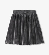 Girls Girls Silver Shine Pleated Velour Skirt | Hatley Bottoms