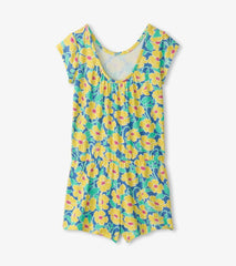 Girls Girls Sleepy Poppies Faux Romper | Hatley Rompers