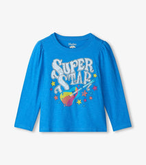 Girls Girls Super Star Guitar Long Sleeve Graphic Tee | Hatley Tops
