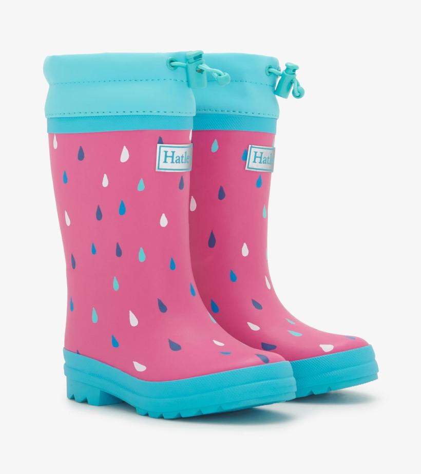 Girls Girls Tiny Drops Sherpa Lined Rain Boots | Hatley Rainwear