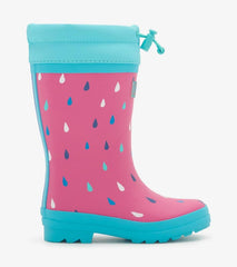 Girls Girls Tiny Drops Sherpa Lined Rain Boots | Hatley Rainwear