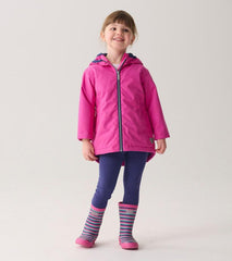 Girls Girls Unicorn Doodle Zip-Up Lightweight Rain Jacket | Hatley Rainwear