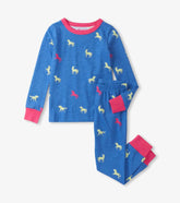 Girls Girls Unicorn Glow Pajama Set | Hatley Sleepwear