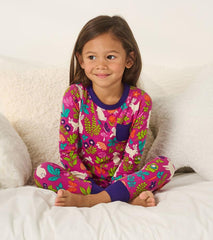 Girls Girls Wild Bunnies Bamboo Pajama Set | Hatley Sleepwear