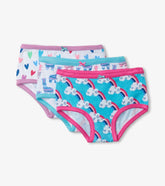 Girls Happy Prints Girls Hipster Underwear 3 Pack | Hatley Underwear