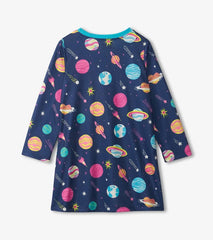 Girls Interstellar Long Sleeve Girls Nightgown | Hatley Sleepwear