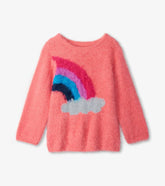 Girls Magical Rainbow Shimmer Fuzzy Sweater | Hatley Sweaters