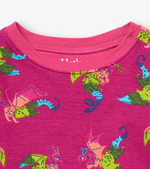 Girls Rainbow Dragons Organic Cotton Pajama Set | Hatley Sleepwear