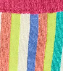 Girls Rainbow Stripes Crew Socks | Hatley Footwear