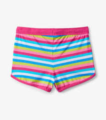 Girls Rainbow Stripes Swim Shorts | Hatley Swimwear