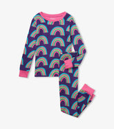 Girls Rainbows Organic Cotton Pajama Set | Hatley Sleepwear