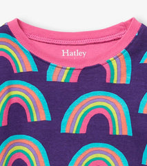 Girls Rainbows Organic Cotton Pajama Set | Hatley Sleepwear