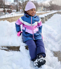 Girls Rainbows Puffer Jacket | Hatley Outerwear