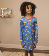 Girls Shooting Stars Long Sleeve Girls Nightgown | Hatley Sleepwear