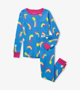Girls Shooting Stars Organic Cotton Pajama Set | Hatley Sleepwear