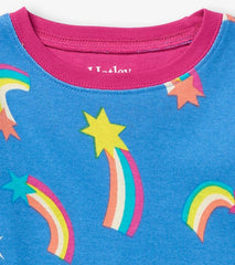 Girls Shooting Stars Organic Cotton Pajama Set | Hatley Sleepwear
