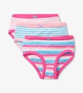 Girls Stripes Girls Brief Underwear 3 Pack | Hatley Underwear