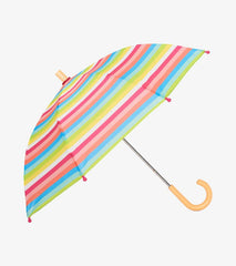 Girls Summer Rainbow Stripes Umbrella | Hatley Rainwear