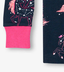 Girls Unicorn Constellations Organic Cotton Raglan Pajama Set | Hatley Sleepwear