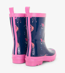 Girls Unicorn Constellations Shiny Rain Boots | Hatley Rainwear