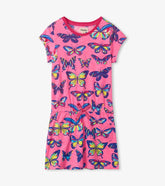 Girls Vibrant Butterflies Drop Waist Dress | Hatley Dresses