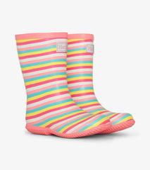 Girls/Baby & Toddler Girls Pretty Stripes Packable Rain Boots | Hatley Rainwear