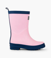 Girls/Baby & Toddler Pink & Navy Matte Rain Boots | Hatley Rainwear