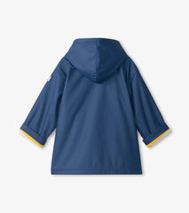 Girls/Boys Navy Zip-Up Rain Jacket | Hatley Rainwear