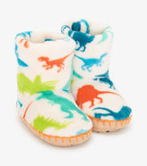 Girls/Boys Real Dinosaurs Fleece Slippers | Hatley Footwear