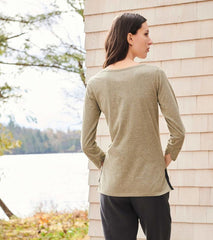 Women 3/4 Sleeve Breton - Loden Green | Hatley Tops