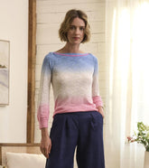 Women 3/4 Sleeve Knit Breton- Sunset Dip Dye | Hatley Sweaters