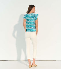 Women Alexa Popover Top - Painted Triangles | Hatley Tops