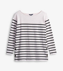 Women Ali Breton Top - Cream Melange Stripes | Hatley Tops