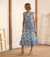 Women Aria Midi Dress - Shibori Mix | Hatley Dresses
